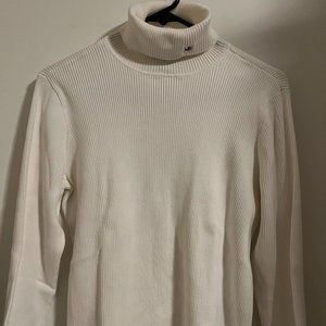 NWOT-RALPH LAUREN RIB KNIT TURTLENECK BRANDED